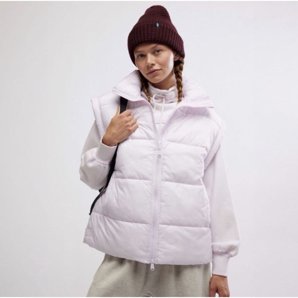 Free People Movement In A Bubble Puffer Vest White New Small